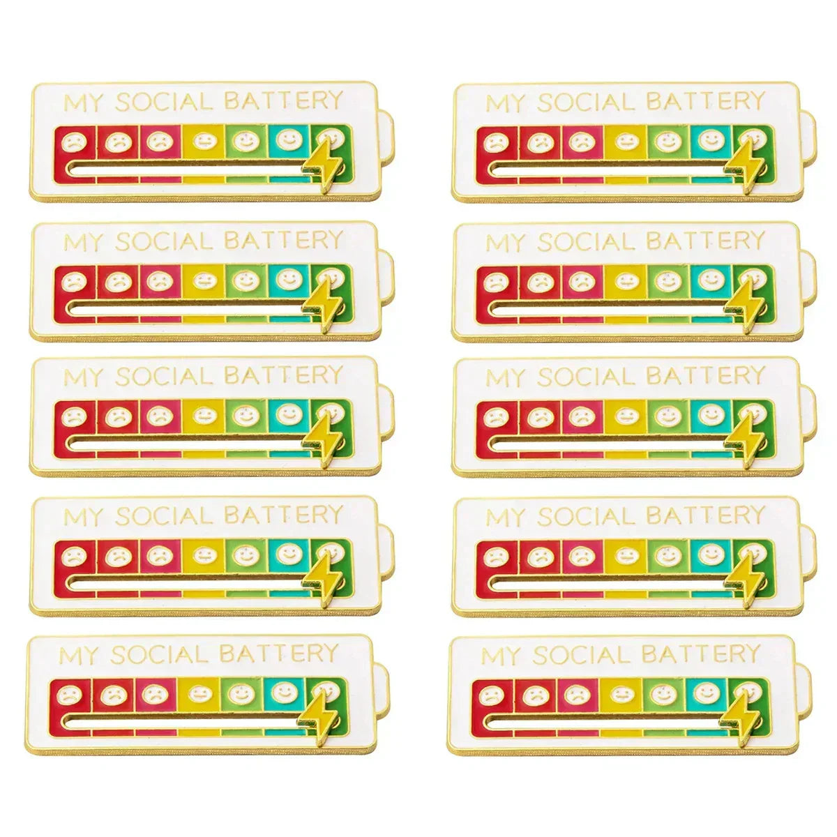 2026 Social Battery Status Brooch